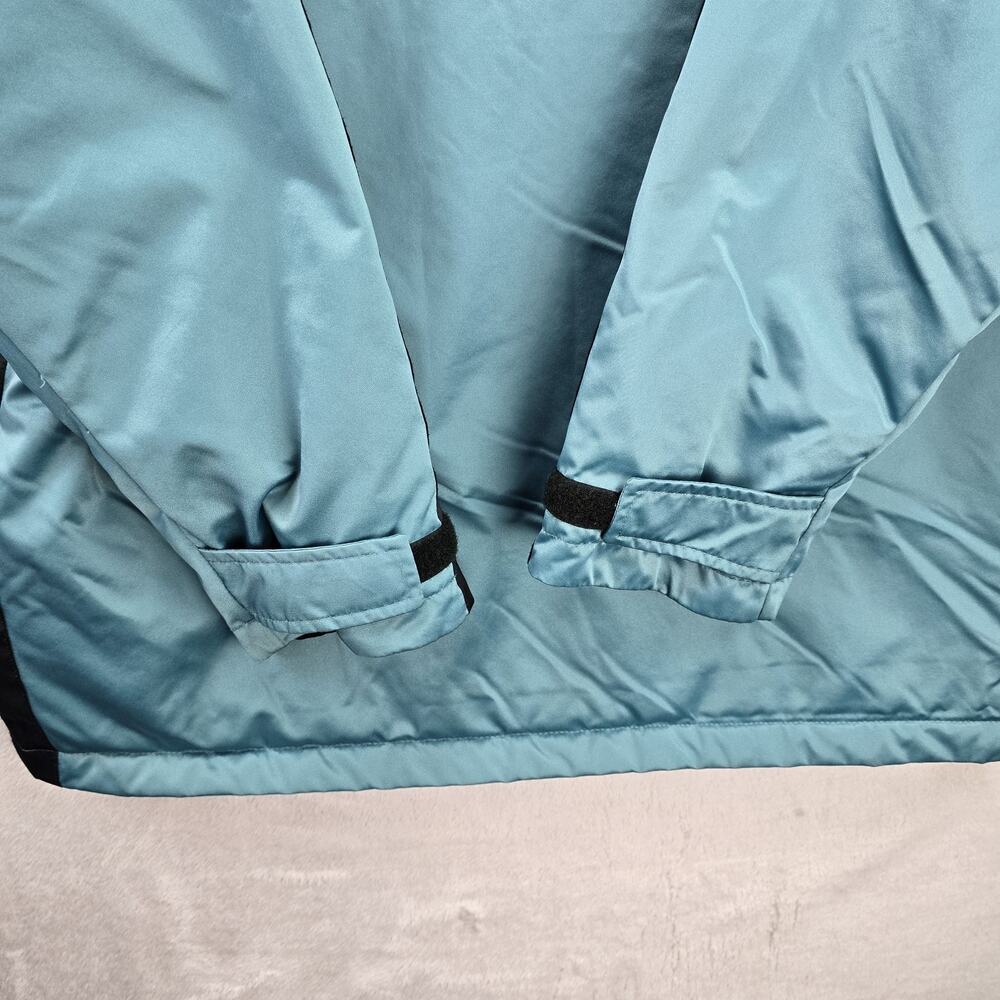 Vintage Nike Fullzip Hooded Jacket XL Teal 90s Travis Scott Parka Fleece Lined - Picture 16 of 16